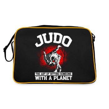 Judo Judoka Judo Cadeau pour le Judo - Sac Retro - noir/or - Dos