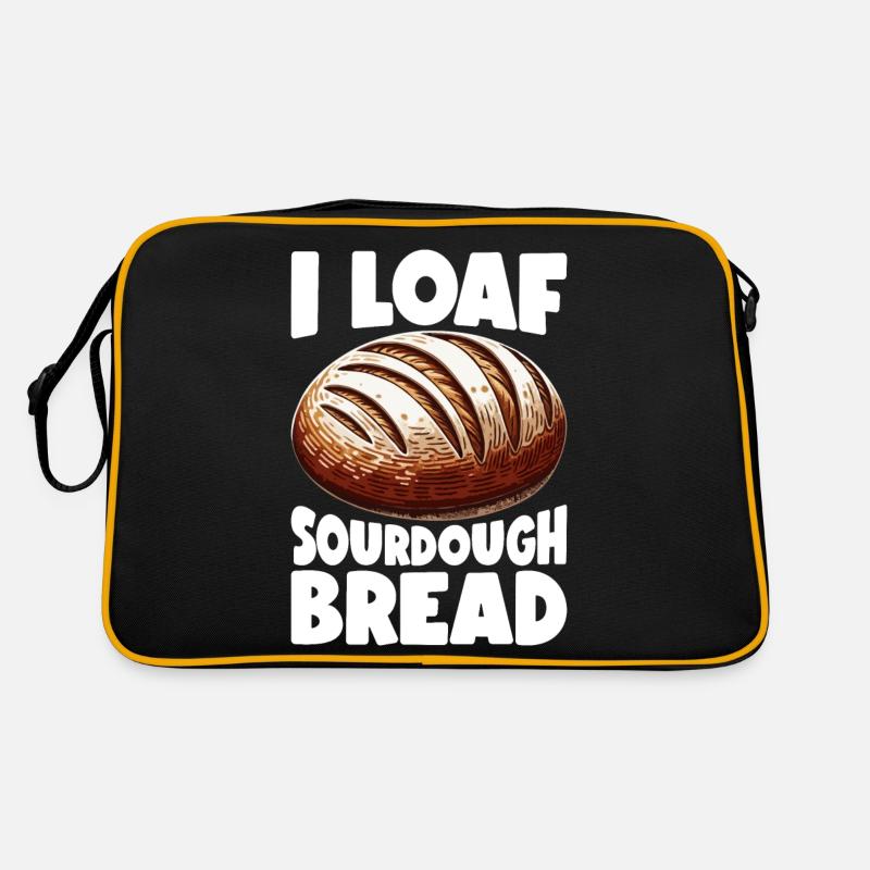 Sauerteigbrot Brot Backen Sauerteig Starter Retro Tasche