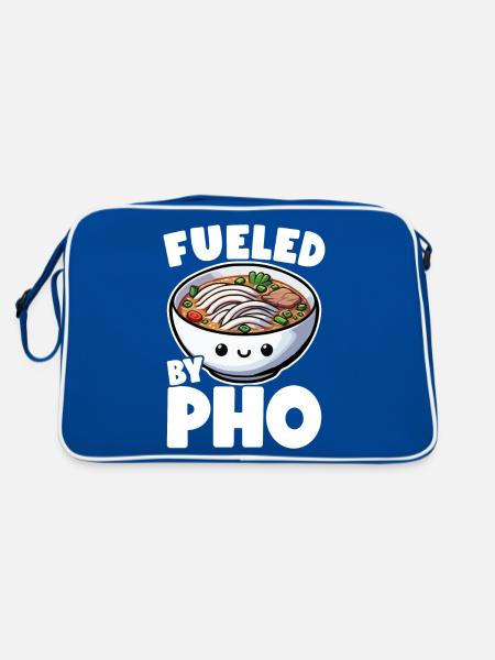 Pho Cuisine vietnamienne Vietnam Pho - Sac Retro - bleu/blanc - Dos
