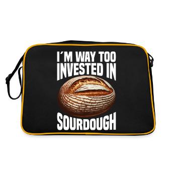 Sourdough Bread Bread Baking Sourdough Starter - Retro Bag - black/gold - Back