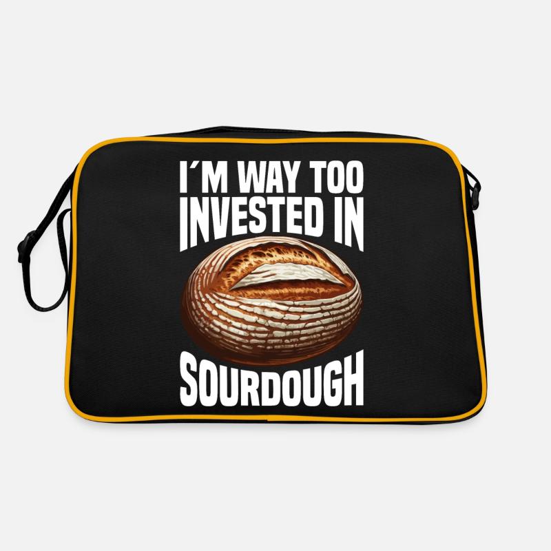 Sauerteigbrot Brot Backen Sauerteig Starter Retro Tasche