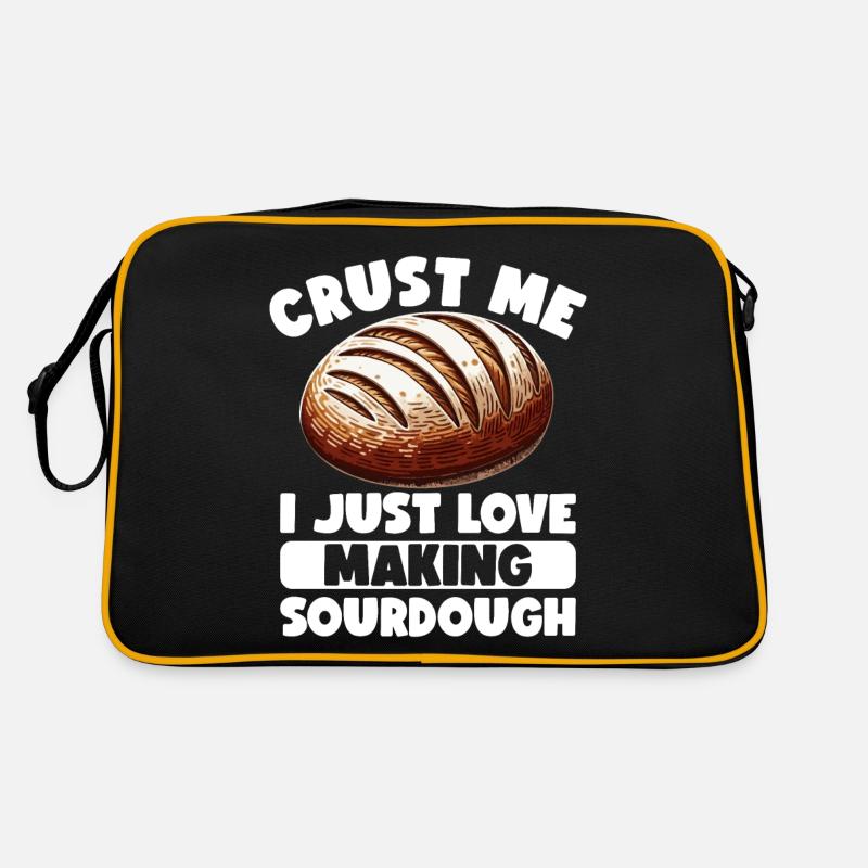 Sauerteigbrot Brot Backen Sauerteig Starter Retro Tasche