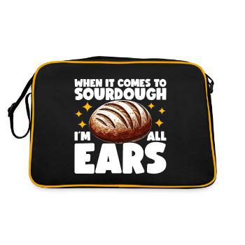 Sourdough Bread Bread Baking Sourdough Starter - Retro Bag - black/gold - Back