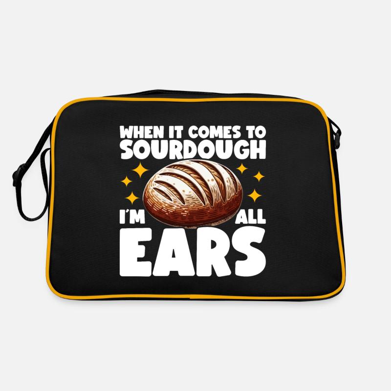 Sauerteigbrot Brot Backen Sauerteig Starter Retro Tasche
