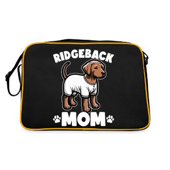 Rhodesian Ridgeback Dog Rhodesian Ridgebacks - Retro Bag - black/gold - Back