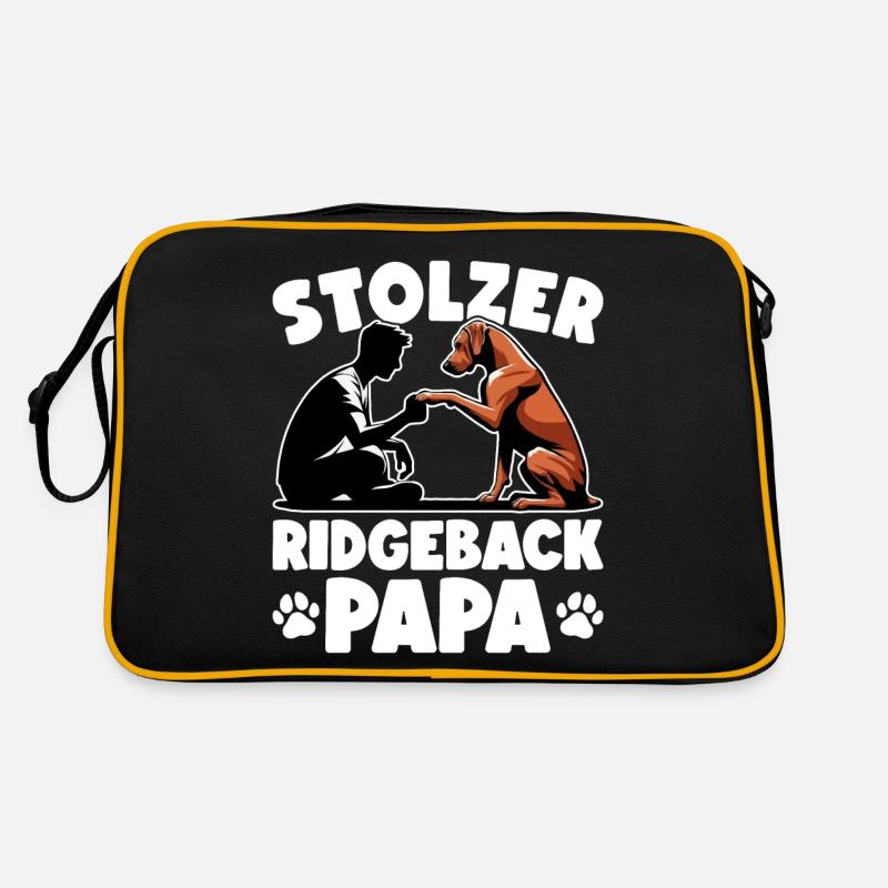 Rhodesian Ridgeback Papa Rhodesian Ridgebacks Retro Tasche