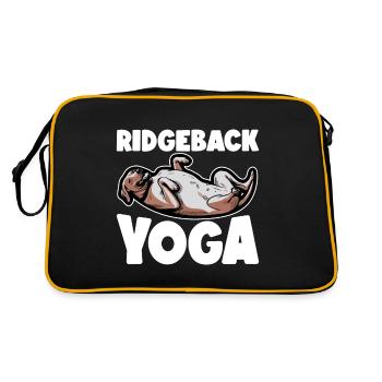 Rhodesian Ridgeback Dog Rhodesian Ridgebacks - Retro Bag - black/gold - Back