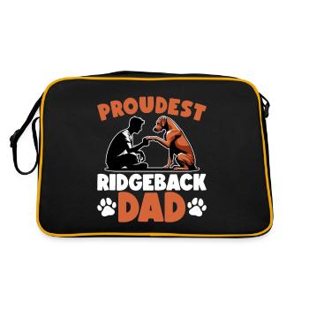 Rhodesian Ridgeback Dad Rhodesian Ridgeback - Retro Bag - black/gold - Back