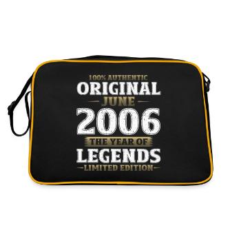 Original Juin 2006 Millésime 2006 Anniversaire 2006 - Sac Retro - noir/or - Dos