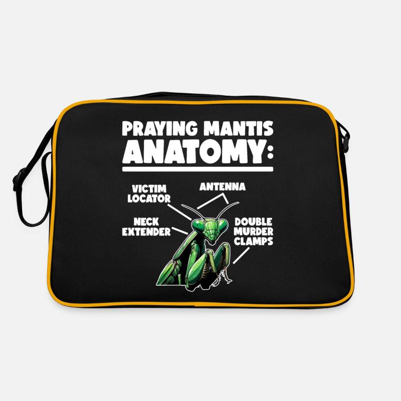Praying Mantis Insect Entomology Entomologist Retro Bag