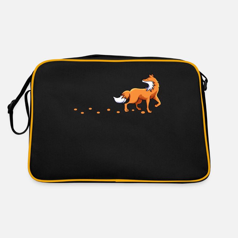 Fox Lover Fox suit le sentier Foxes Footprints Sac Retro
