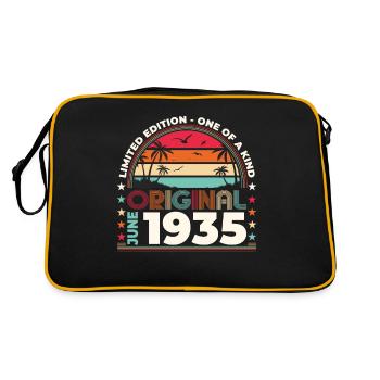 Original 1935 Vintage 1935 Birthday 1935 - Retro Bag - black/gold - Back