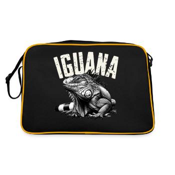 Iguane - Sac Retro - noir/or - Dos
