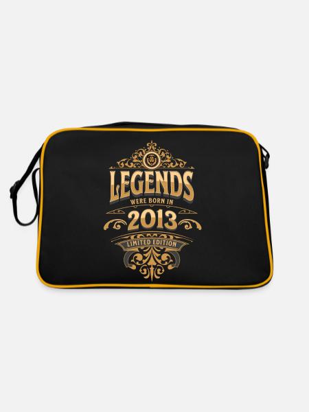 2013 Légende Anniversaire 2013 Année de naissance - Sac Retro - noir/or - Dos