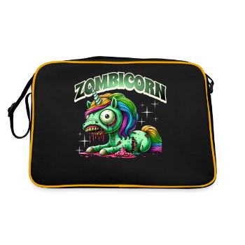 Licorne zombie zombie - Sac Retro - noir/or - Dos