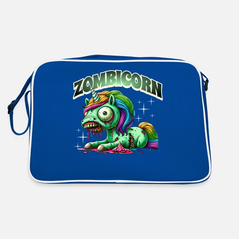 Zombiecorn Zombie Einhorn Retro Tasche
