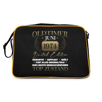 Millésime Juin 1975 Millésime 1975 Anniversaire 1975 - Sac Retro - noir/or - Dos