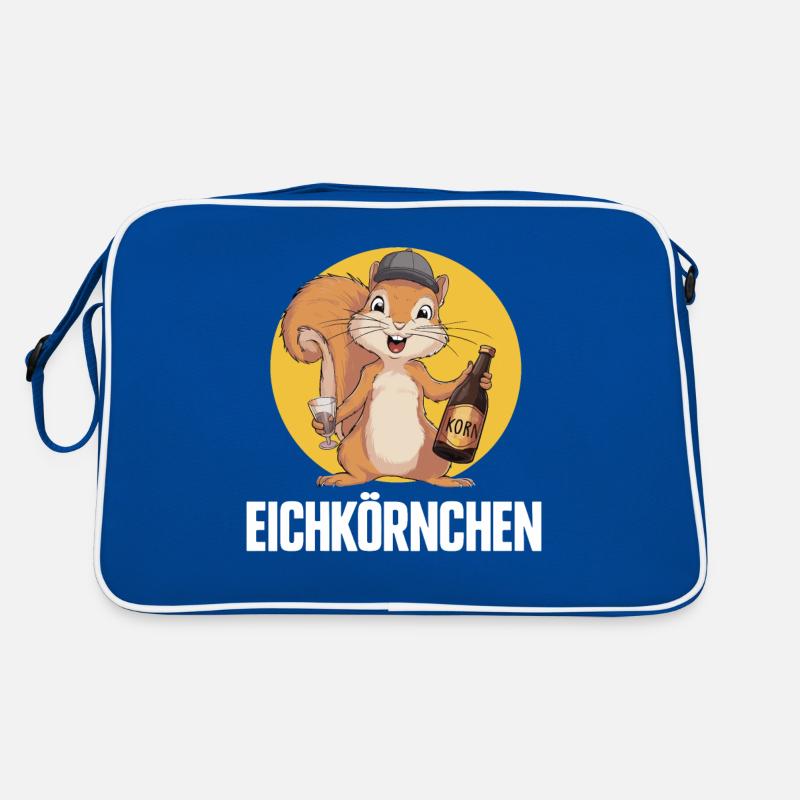 Eichkörnchen Eichhörnchen mit Korn Retro Tasche