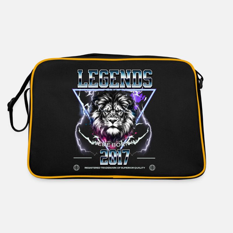 2017 Anniversaire année de naissance Lion Sac Retro