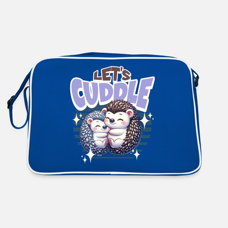 Hedgehog Lets Cuddle Retro Bag