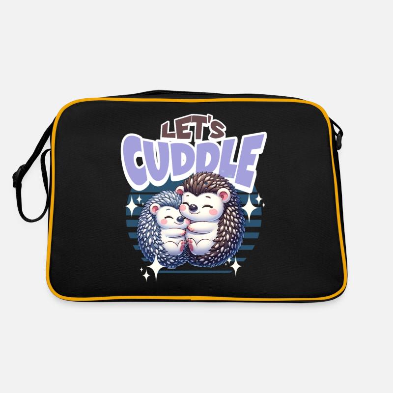 Igel Lets Cuddle Retro Tasche