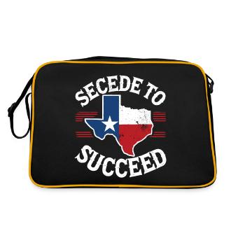 La sécession succède au Texas Texit Drapeau de l’État texan - Sac Retro - noir/or - Dos