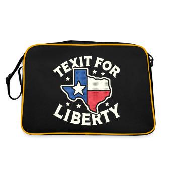 Texit pour Liberty Texas Secede Texit Texan State - Sac Retro - noir/or - Dos