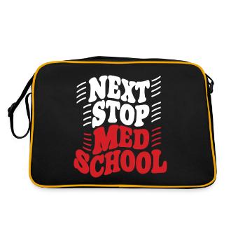 Prochain arrêt : École de médecine, étudiant en médecine - Sac Retro - noir/or - Dos