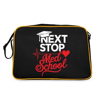 Prochain arrêt : École de médecine, étudiant en médecine - Sac Retro - noir/or - Dos