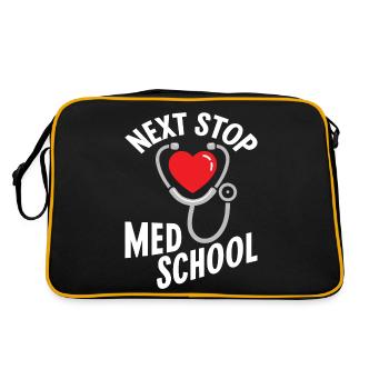 Prochain arrêt : École de médecine, étudiant en médecine - Sac Retro - noir/or - Dos