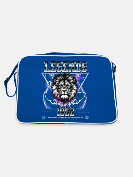 1962 Anniversaire Année de naissance Leo - Sac Retro - bleu/blanc - Dos