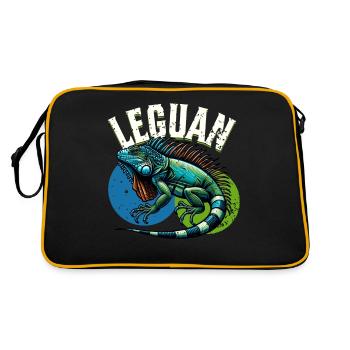 Iguane - Sac Retro - noir/or - Dos