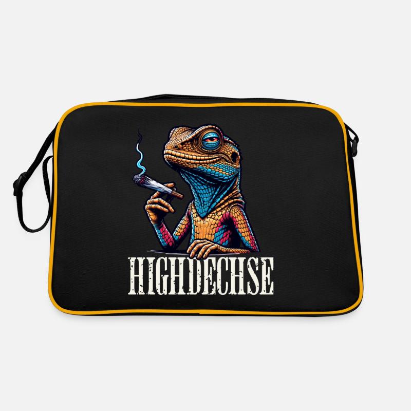 Lézards hauts lézards Iguane Reptiles Sac Retro