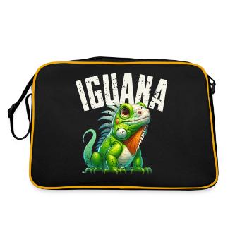 Iguane - Sac Retro - noir/or - Dos