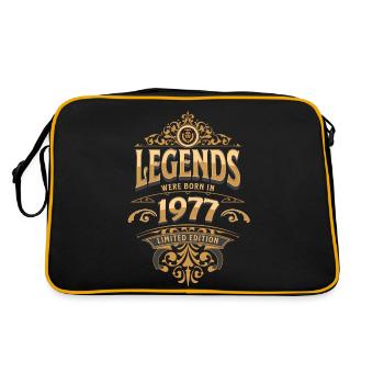 1977 Légende Anniversaire 1977 Année de naissance - Sac Retro - noir/or - Dos