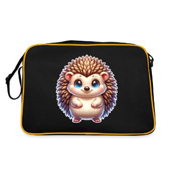 Igel - Retro Tasche - Schwarz/Gold - Hinten