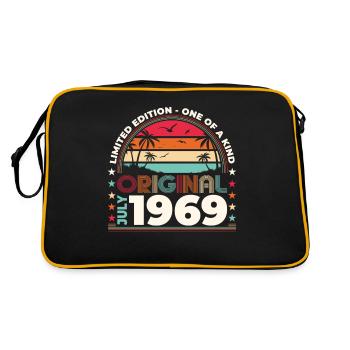 Original 1969 Vintage 1969 Birthday 1969 - Retro Bag - black/gold - Back