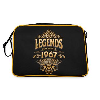 1967 Légende Anniversaire 1967 Année de naissance - Sac Retro - noir/or - Dos