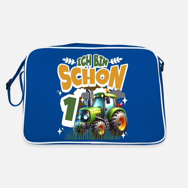 Traktor 1. Geburtstag Kindergeburtstag Retro Tasche