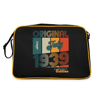 85e anniversaire Original juillet 1939 Né en 1939 - Sac Retro - noir/or - Dos