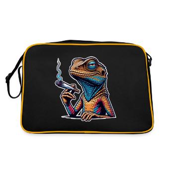 High Lizard Lizard Fumer du cannabis - Sac Retro - noir/or - Dos