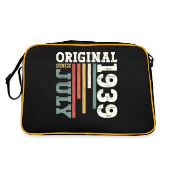 85e anniversaire Original juillet 1939 Né en 1939 - Sac Retro - noir/or - Dos