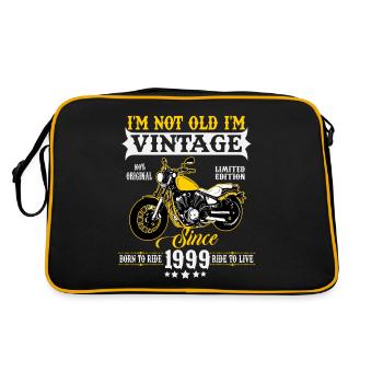 1999 Vintage Anniversaire Vintage Moto - Sac Retro - noir/or - Dos