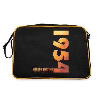 70th Birthday Original 1954 Vintage 1954 - Retro Bag - black/gold - Back