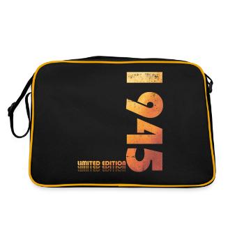 Original 1945 Vintage 1945 Birthday 1945 - Retro Bag - black/gold - Back