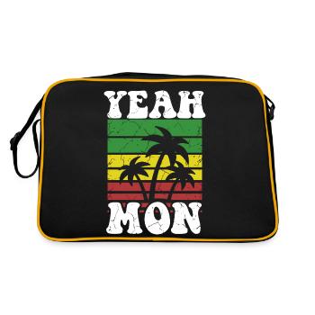 yes Mon Jamaican Vintage Sunset Jamaica Vacation - Retro Bag - black/gold - Back