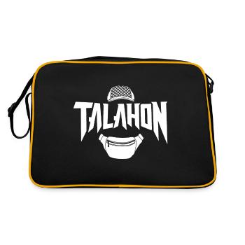 Talahon Deutsches Meme Humor Lustig Talahonien - Retro Tasche - Schwarz/Gold - Hinten