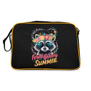 Feral Granny Summer Grandma Grandmother Women 2024 - Retro Bag - black/gold - Back