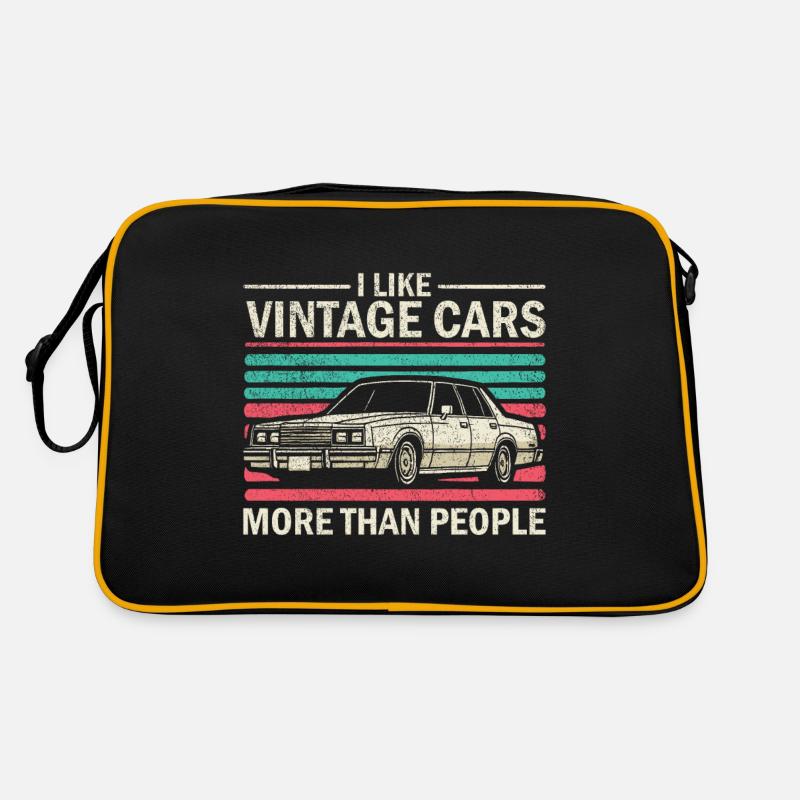 Ich mag Oldtimer mehr als Menschen Lustiger Oldtimer Retro Tasche