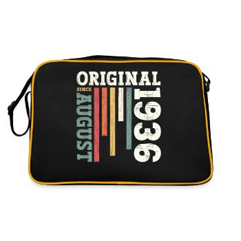 88th Birthday Original August 1936 Born 1936 - Retro Bag - black/gold - Back